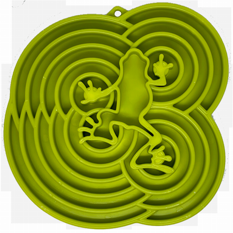 Water Frog Design eTray Enrichment Tray for Dogs, Green