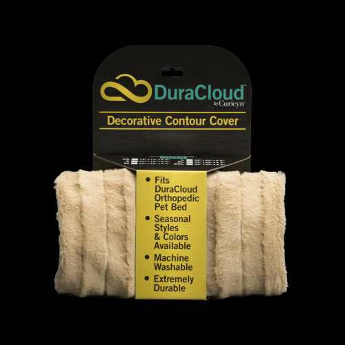 Curicyn DuraCloud Orthopedic Pet Bed Contour Cover - Medium, Camel