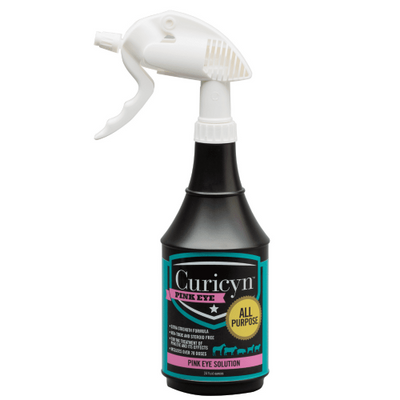 Curicyn Pink Eye Solution – Veterinary Animal Eye Wash, 24 oz
