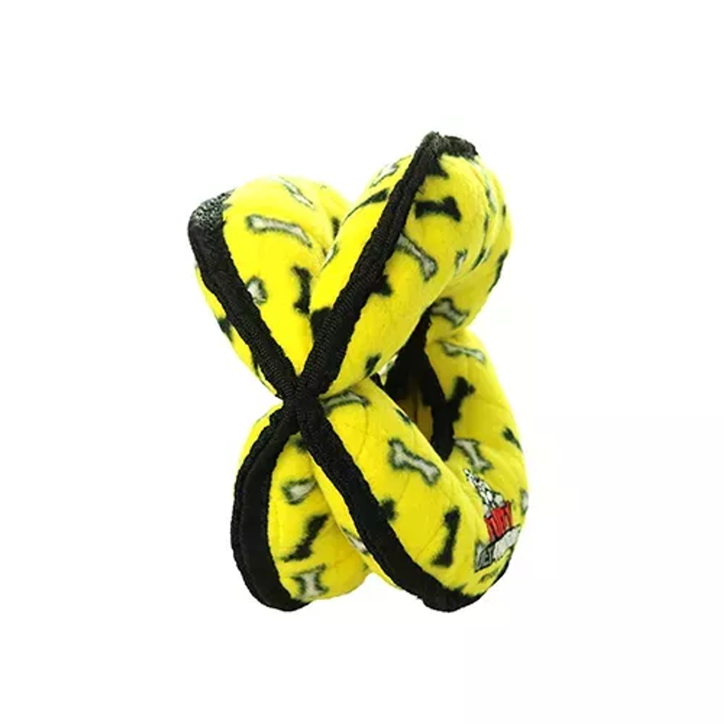 Tuffy Ultimate 4-Way Ring Durable Dog Toy – Yellow Multi-Layer Tug