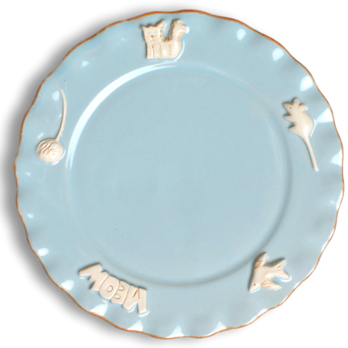 Cat Whisker Plate, Sky Blue
