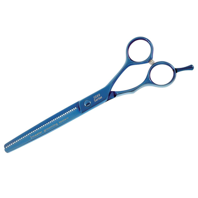 Pet Edge MG 5200 Blue Titan Thin 42-Tooth Dog Grooming Shears – 6.5"