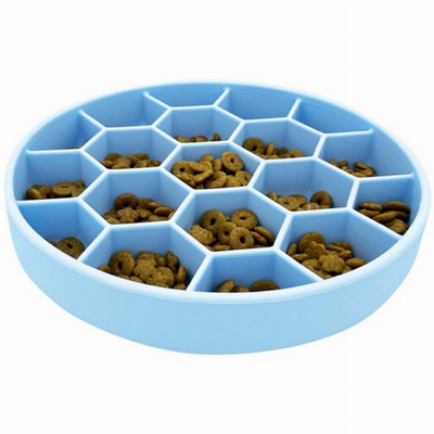 Slow Feeder Dog Bowl by Mr. Peanut's – Small Non-Skid Silicone Bowl
