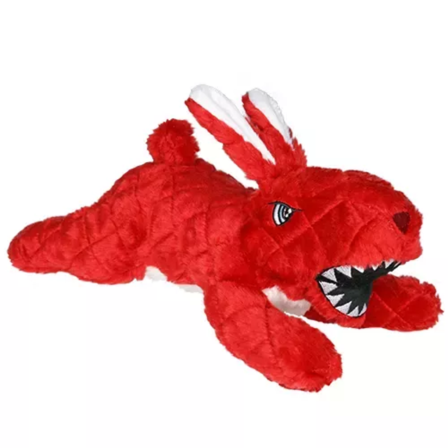 Mighty Angry Animals Rabbit Dog Toy – Durable Plush Tug Toy, Red