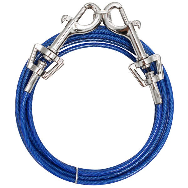 Prestige Medium Dog Tie Out Cable by Pet Edge - 40ft Outdoor Leash