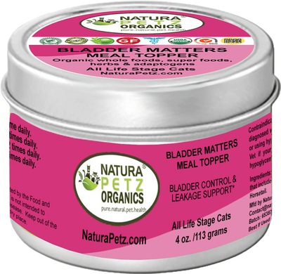 bladder matters max meal topper bladder control leakage 4 oz cat