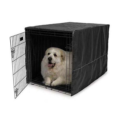 Midwest Quiet Time Dog Crate Cover - Black Polyester - 48 Inch
