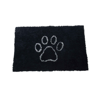 DGS Pet Products Dirty Dog Microfiber Doormat - Absorbent Black, 31x20