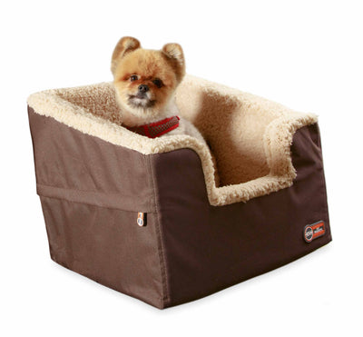 K&H Pet Products Bucket Booster Collapsible Dog Car Seat | Tan Small