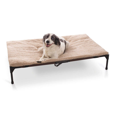 K&H Pet Products Original Pet Cot Pad | Extra Large Microfleece Beige