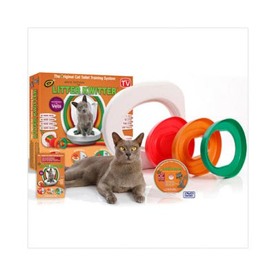 Litter Kwitter Cat Toilet Training System | 3-Stage Training Kit with DVD