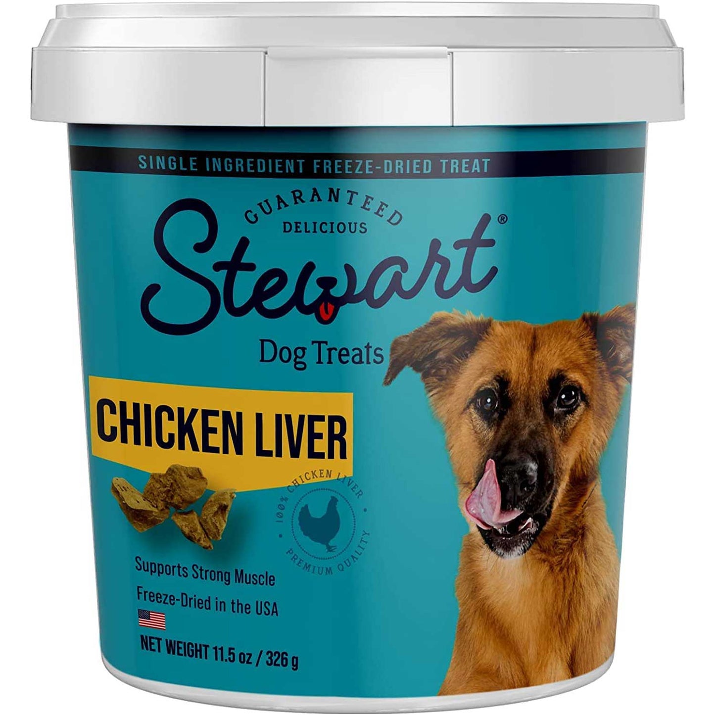 Stewart Pro-Treat Freeze Dried Chicken Liver Dog Training Treats, 11.5 oz