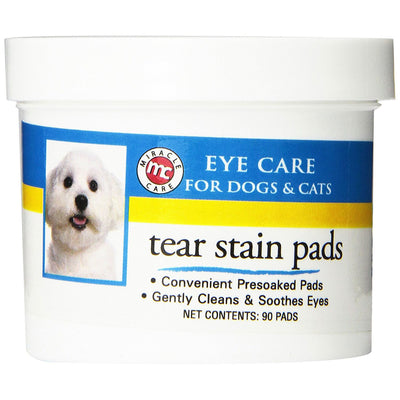 Miracle Care Sterile Eye Wash Pads for Dogs and Cats - 90 Count