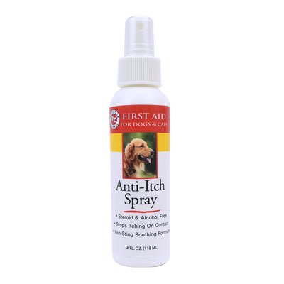 Miracle Care Anti-Itch Spray for Dogs & Cats – Witch Hazel & Aloe, 4oz