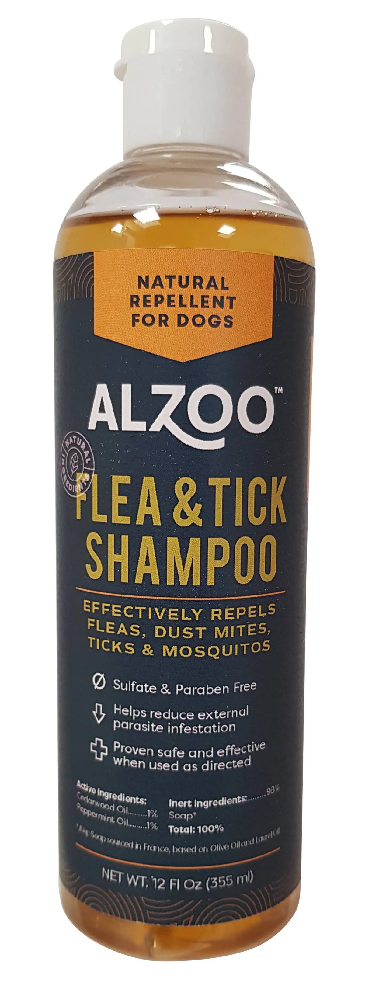ALZOO Plant-Based All Natural Pest Spray for Dogs - 8 oz