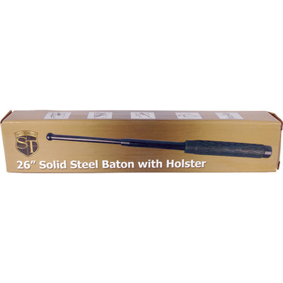 26" Expandable Steel Hiking Baton with Nylon Holster