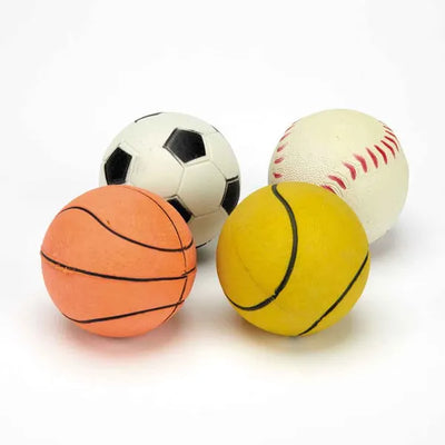 Digger's Rubber Sports Balls 4-Pack – Durable Fetch Toys for Dogs