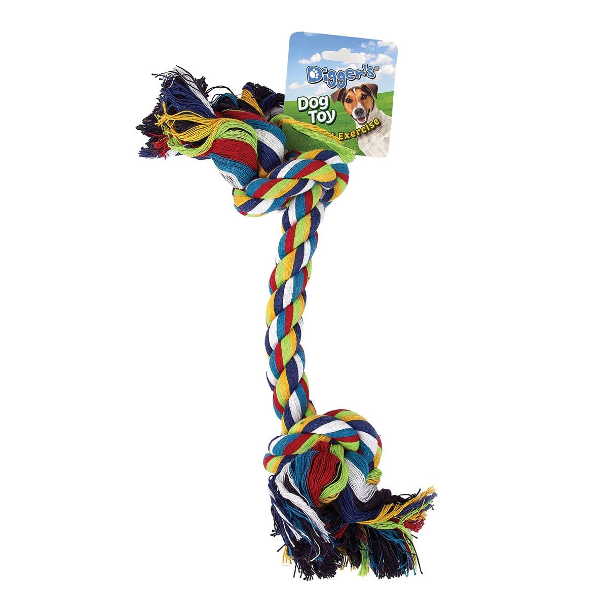 DiGuardian Gearer's Lg Multi Colored Rope Toy