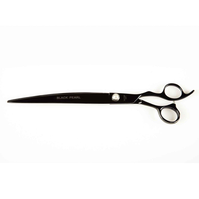 PetEdge GE Black Pearl 10 Inch Curved Shear for Left Handed Grooming