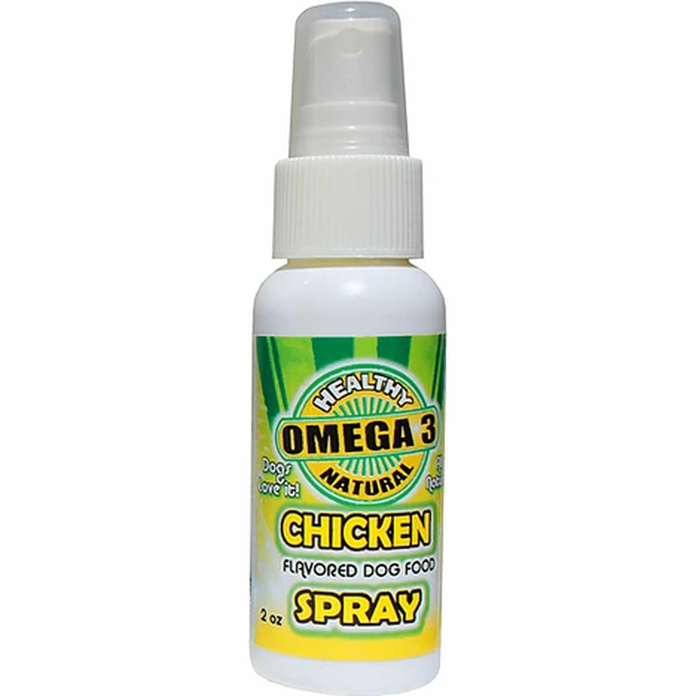Flavored Sprays Chicken Dog Food Topper – Vegan Omega 3 Spray, 2oz