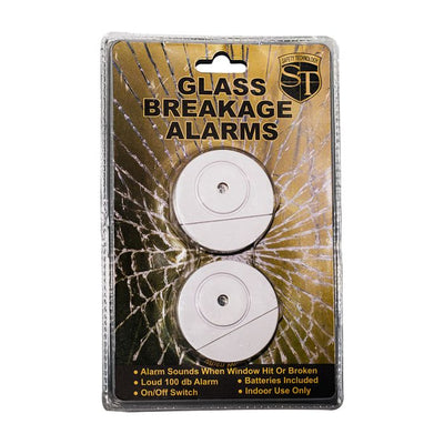 Glass Break Alarm - 100dB Window Security (2 Pack)