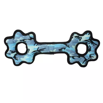 Tuffy Ultimate Tug-O-Gear Dog Toy – Large Durable Blue Camo