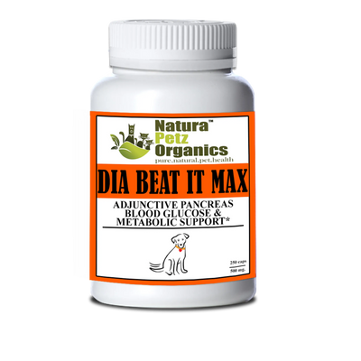 max sules adjunctive pancreas blood glucose metabolic dog 500 mg