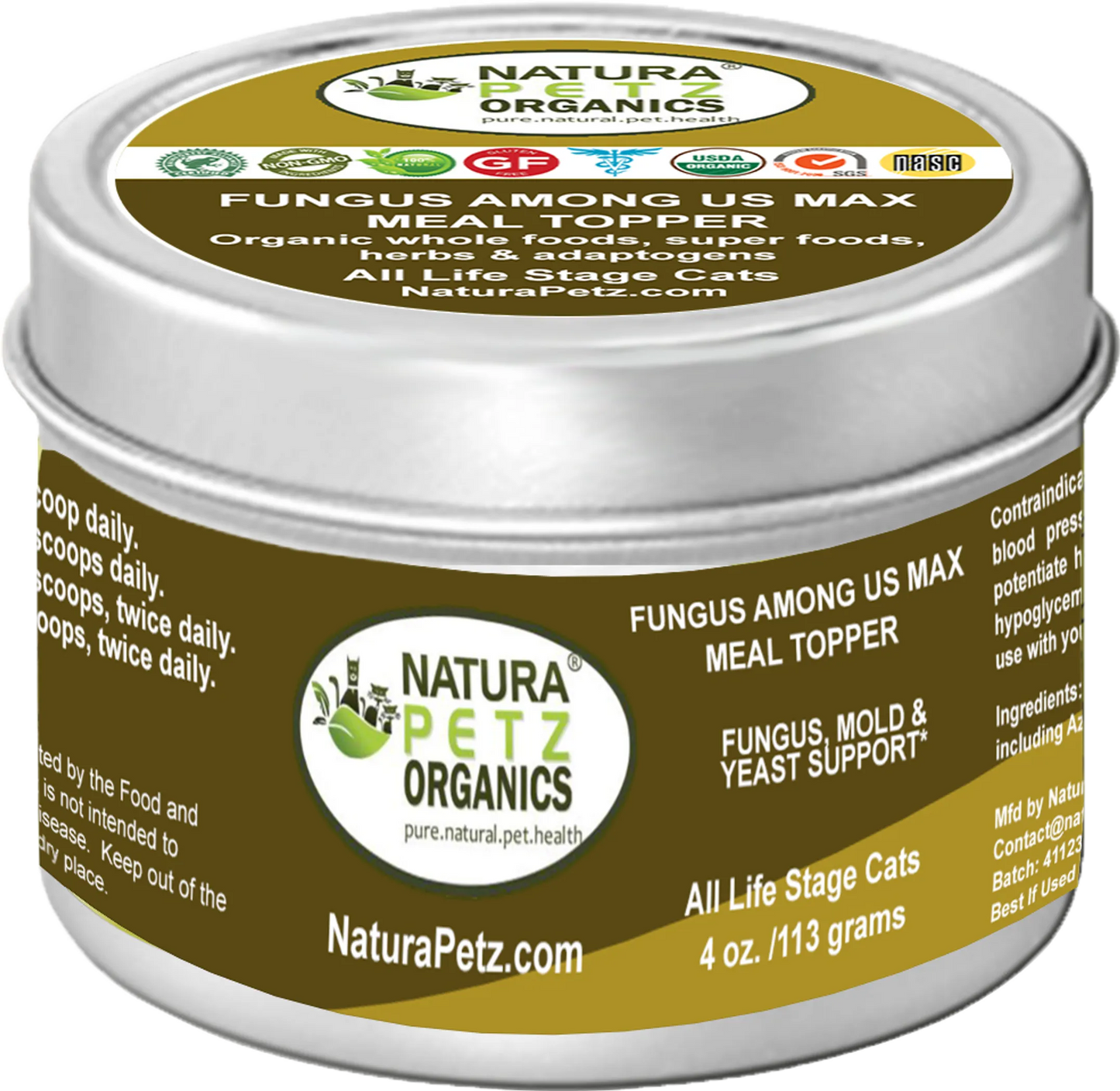 Organic Pet Systems Fungus Among Us Yeast & Mold Support for Dogs & Cats