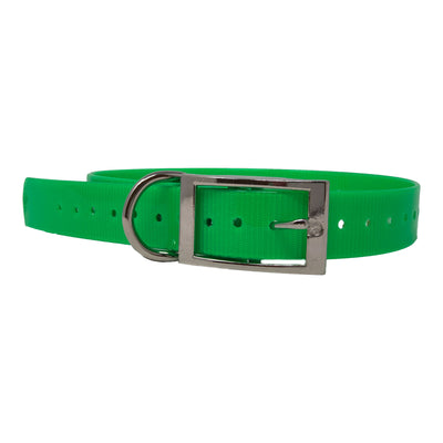 The Buzzard's Roost Replacement Collar Strap | Neon Green 1" x 24"