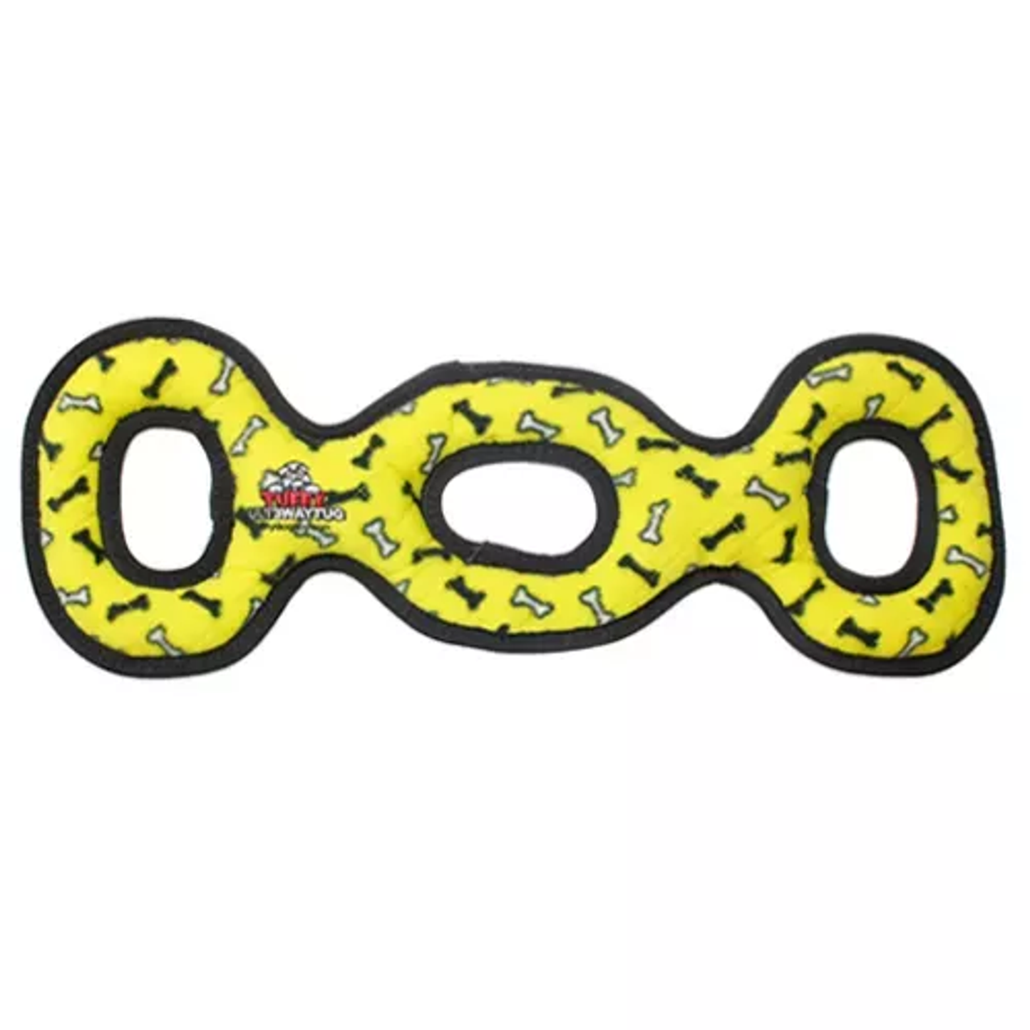 Tuffy Ultimate 3-Way Tug Durable Dog Toy | Yellow Interactive Toy