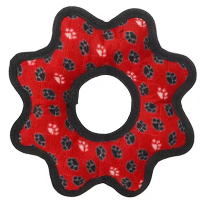 Tuffy Ultimate Gear Ring Durable Dog Toy – Large Red Interactive Tug