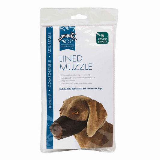 TP Lined Nylon Muzzle 8.25InSnout Sz 5, 8.25In Snout Sz 5