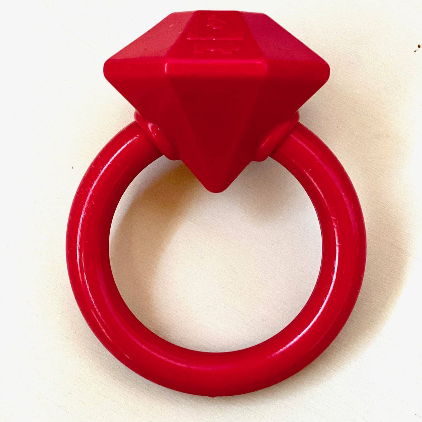 SodaPup Diamond Ring Durable Nylon Chew Toy for Puppies and Dogs
