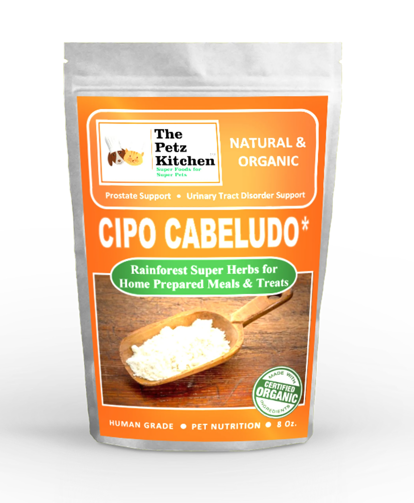 Cipo Cabeludo Powder | Organic Pet Prostate & Urinary Tract Support | 8 Oz