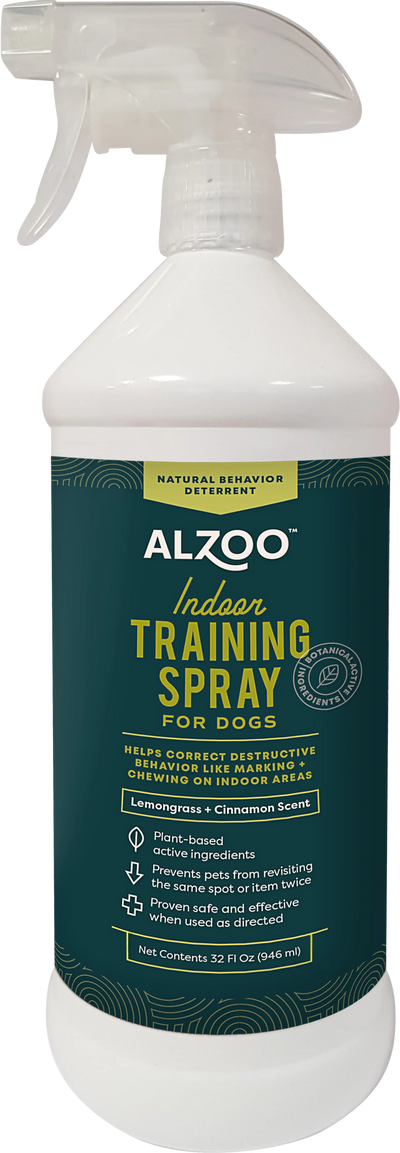 ALZOO Plant-Based Dog & Cat Indoor Training Spray - 32oz Deterrent
