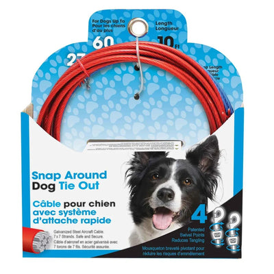 Boss Pet Snap Around Tree Tie-Out Kit for Dogs Up to 60 lbs