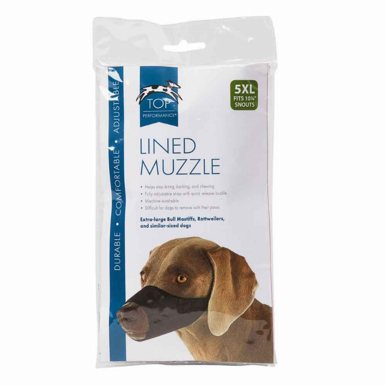TP Lined Nylon Muzzle 10.25Insnout 5XL, 10.25In snout 5XL