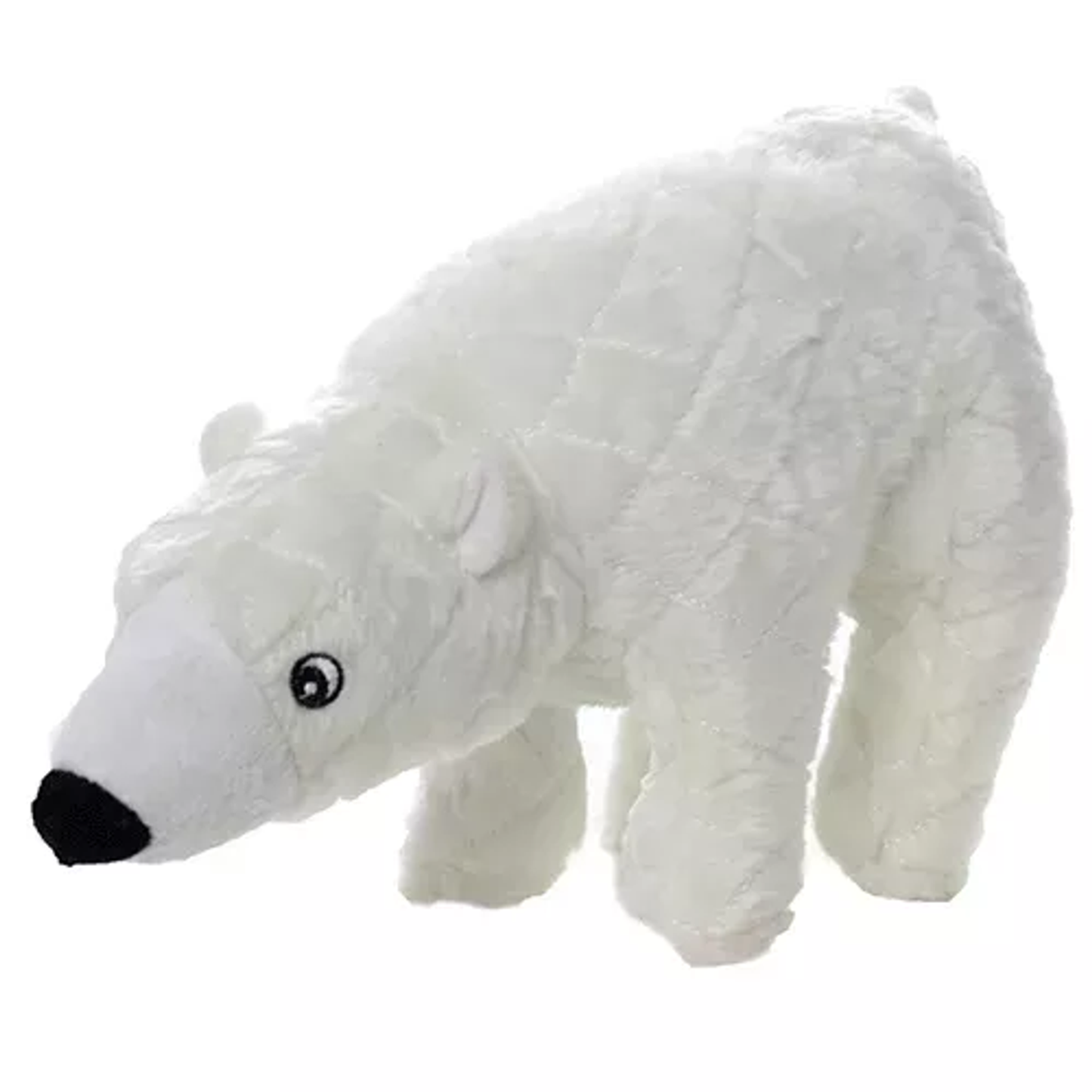 Mighty Arctic Polar Bear Dog Toy – Durable Plush White – One Size