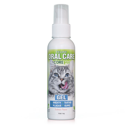CORE Pet Cat Oral Care Dental Gel – Salmon Flavor Plaque Remover, 5 oz