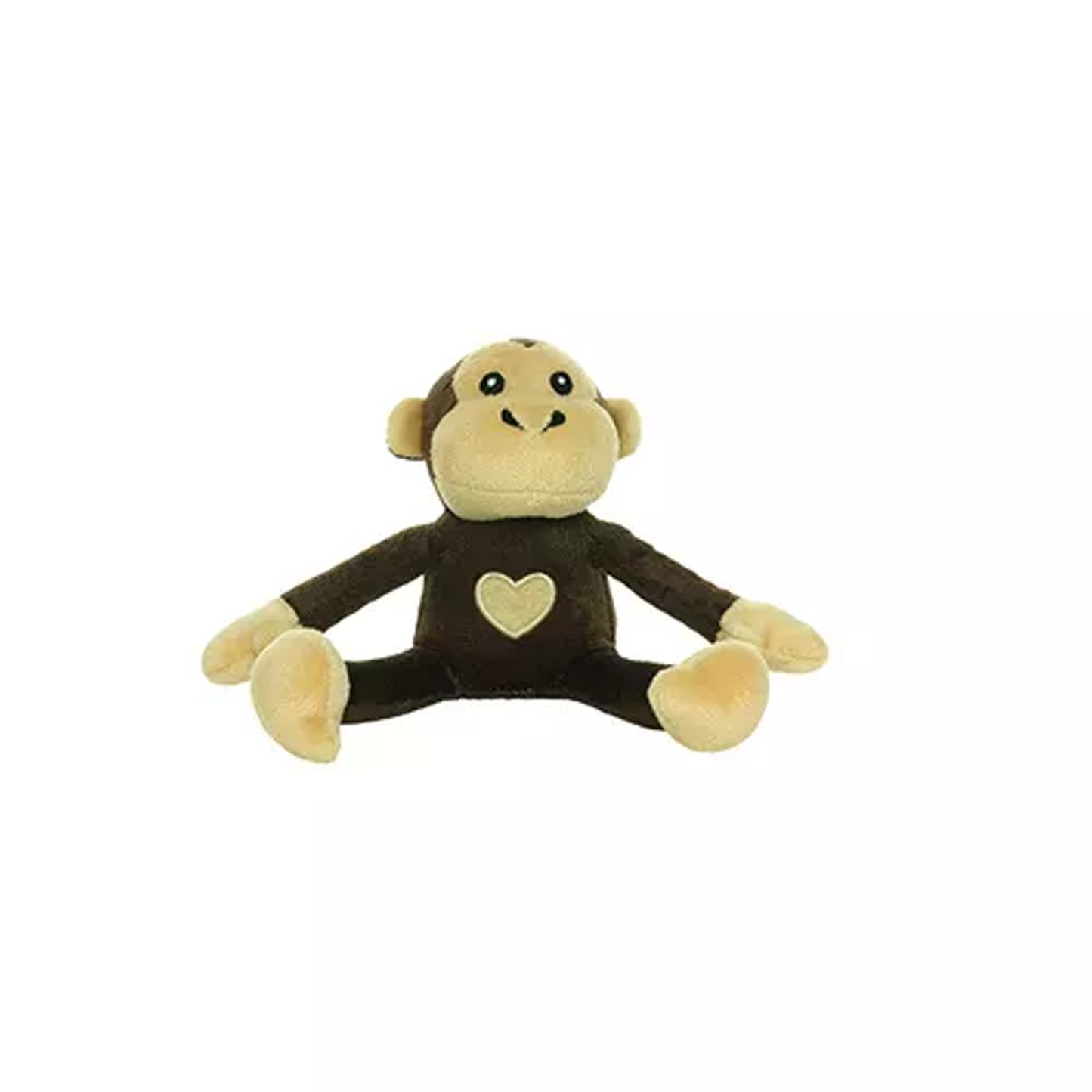 Mighty Jr Safari Monkey Dog Toy – Durable Plush Brown Interactive Toy