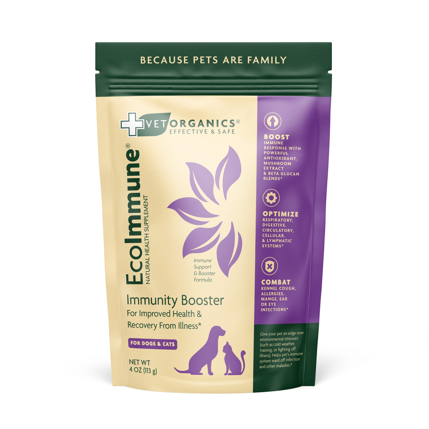 Vet Organics EcoImmune | Natural Immune Support for Dogs & Cats – 4oz