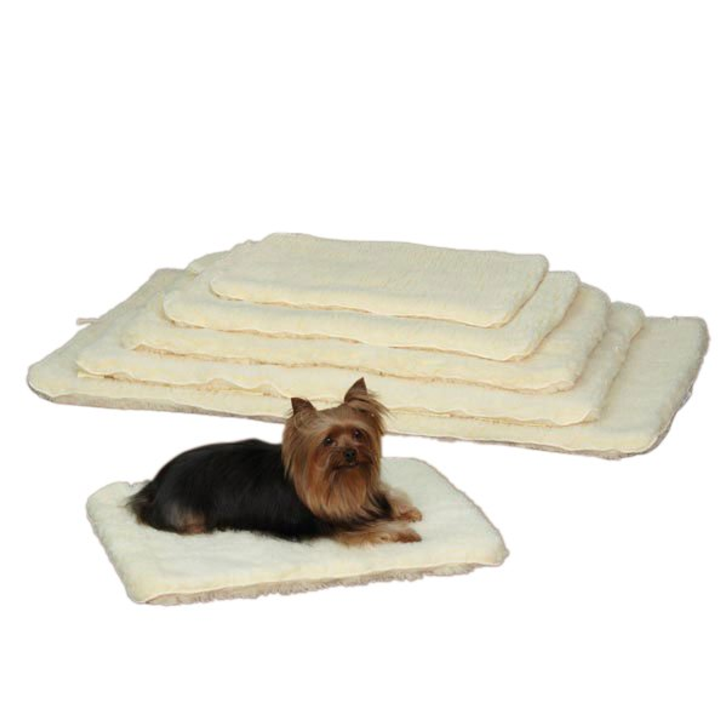 Slumber Pet Double Sided Sherpa Mat, Natural - Select Size