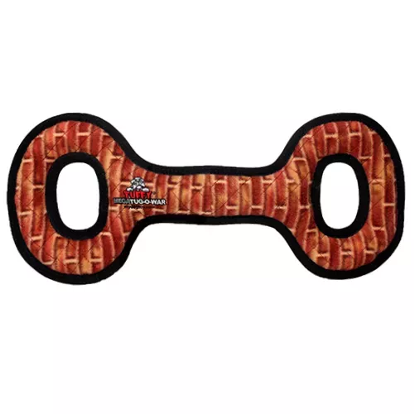 Tuffy Mega Tug Oval Dog Toy – Durable Interactive Tug Toy, Rust