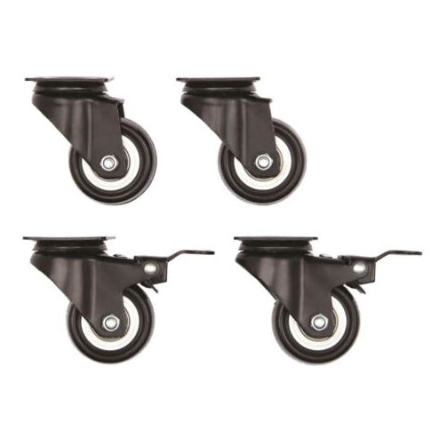 Midwest Skudo Pet Carrier Wheel Casters - 4 Pack Locking Rubber Wheels
