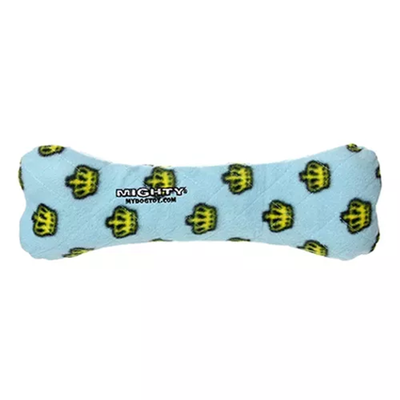 Mighty Bone Durable Plush Dog Toy by VIP Products – Blue, One Size