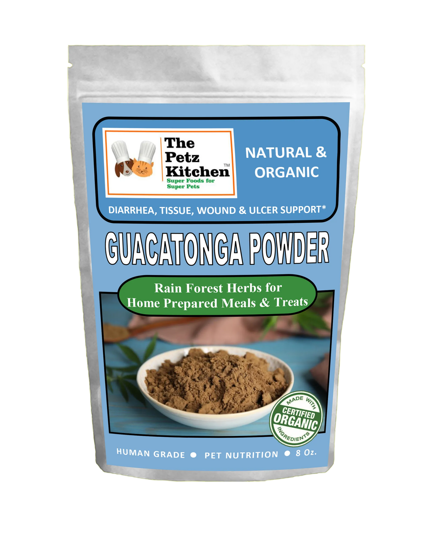 Organic Pet Systems Guacatonga Powder | Digestive & Ulcer Support, 4 Oz