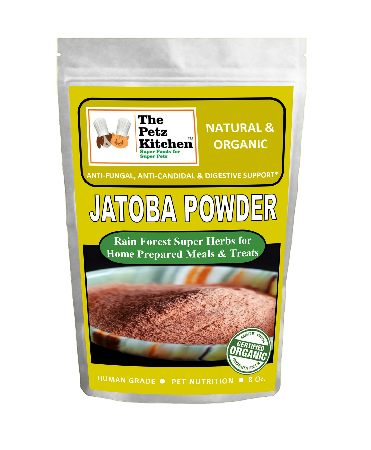 Jatoba Powder - Anti-Fungal, Anti-Candidal & Digestive Dogs And Cats, 4 Oz. Bag