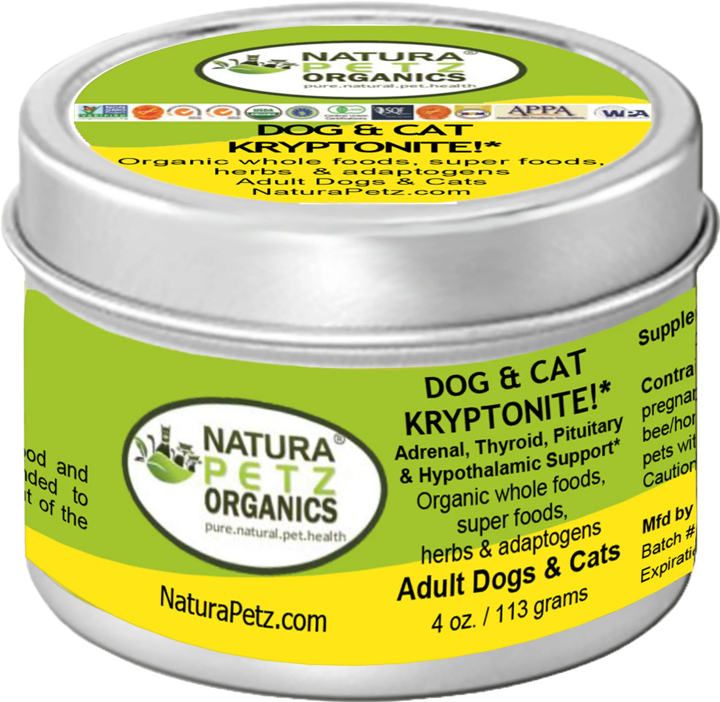 Dog And Cat Kryptonite Meal Topper - Adrenal, Thyroid, Pituitary, DOG