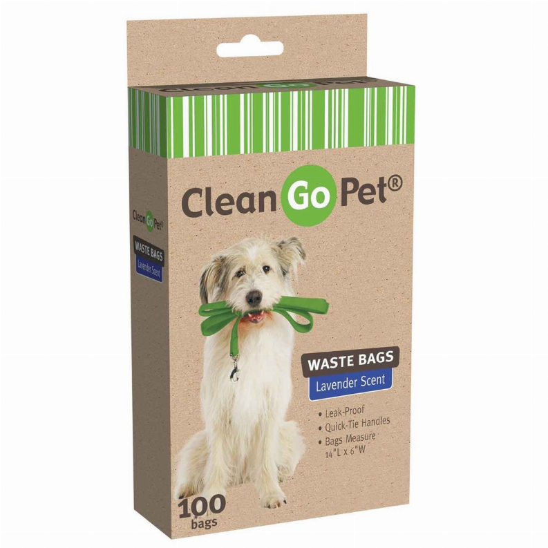 Pet Edge CG Lavender Scented Dog Waste Bags - 100 Count Refill Pack