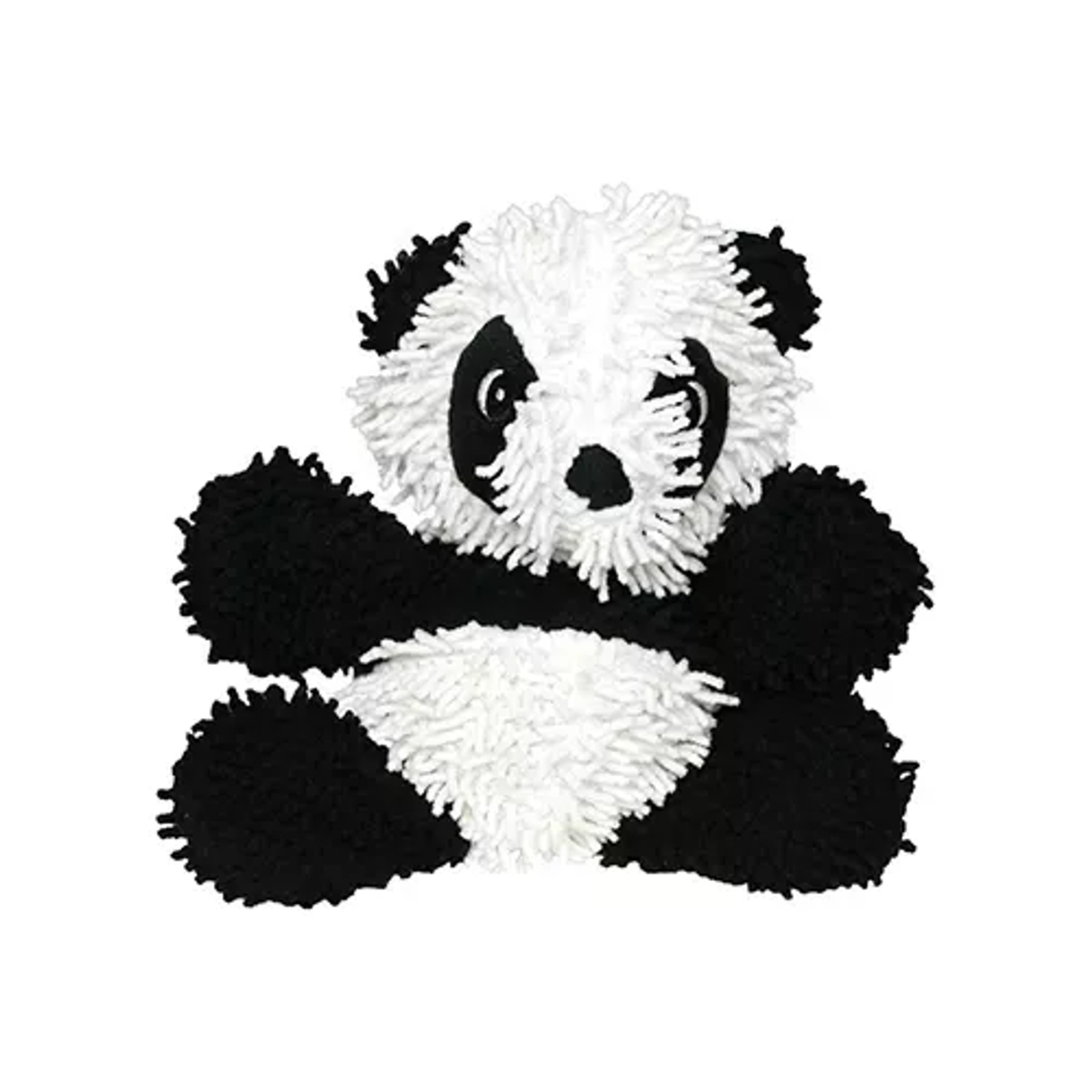 Mighty Microfiber Ball Panda – Durable Plush Squeaky Dog Toy, Medium